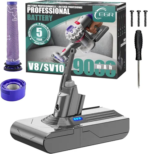 Vista 16 de EGR Repuesto de batería premium de 6200 mAh V6 compatible con Dyson V6 Animal V6 Absolute V6 Motorhead V6 Fluffy SV03 SV04 SV05 SV06 SV07 SV09 DC58