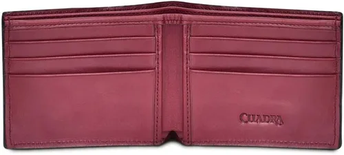 Vista 2 de Cuadra Cartera para hombre en piel auténtica de lagarto, Negro -, Cartera negra para hombre en piel de lagarto auténtica