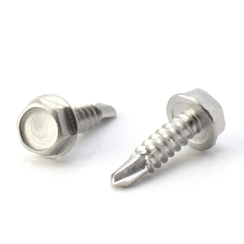 Vista 19 de THE CIMPLE CO Tornillo autoroscante de cabeza combinada #8, 1 pulgada de longitud, acero inoxidable 410 con cabeza hexagonal y Phillips, tornillo