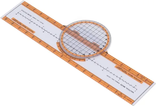 Vista 8 de Plastic Computer Aviation Pilot Calculator with Turntable for Training Wind Vectoring Solutions Ground Speed Fuel Calculation