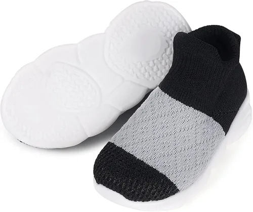Vista 29 de Zapatos de bebé Pantuflas para niños pequeños, calcetines para niños y niñas, suela antideslizante