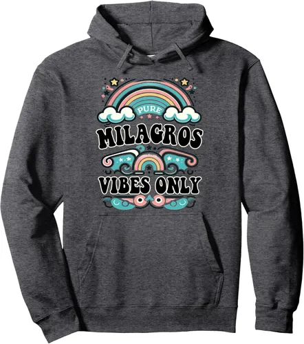 Vista 5 de MILAGROS Vibes Only Cute Retro Girls MILAGROS Name Pullover Hoodie