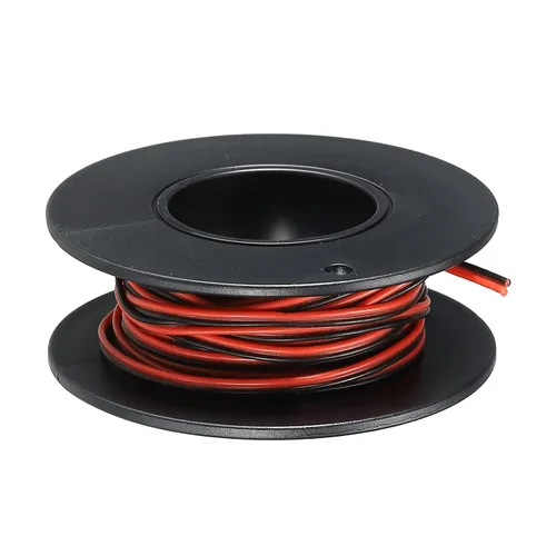 Vista 25 de MECCANIXITY Alambre de calibre 14, 2 conductores, alambre de silicona paralelo de 14 AWG, alambre trenzado de alambre de cobre estañado, carrete
