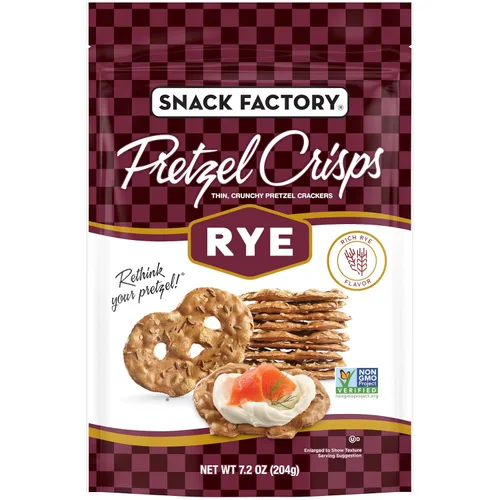 Vista 10 de Snack Factory Pretzel Crisps Galletas de pretzel de brioche, bolsa de 7.2 onzas