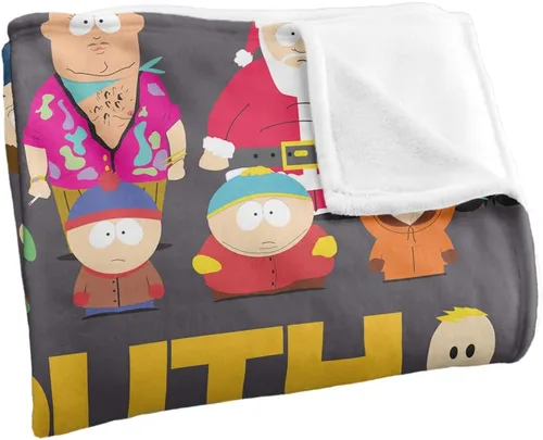 Vista 3 de South Park - Manta de tacto sedoso de fundición completa, súper suave, 36 x 58 pulgadas, multicolor