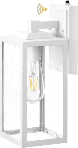 Vista 24 de VIANIS Lámpara de pared dorada para exteriores, sensor de anochecer a amanecer, apliques de montaje en pared exterior linternas luminaria para casa