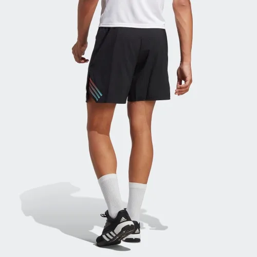 Vista 2 de adidas Pantalones cortos de entrenamiento Trainicons 3 Stripe para hombre