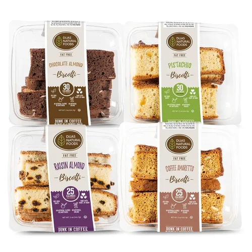 Vista 10 de DIJAS Natural Food s, Galletas de biscotti crujientes sin grasa, ingredientes naturales sin conservantes, delicioso aperitivo bajo en calorías