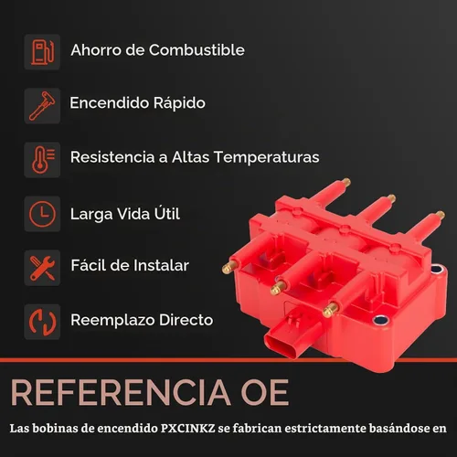Vista 2 de Paquete de bobinas de encendido UF305, bujías 4306 y juego