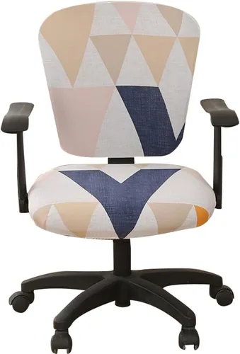 Vista 37 de Jinzio Funda para silla de oficina de computadora, tela protectora dividida y elástica, de poliéster, universal, para escritorio, para silla