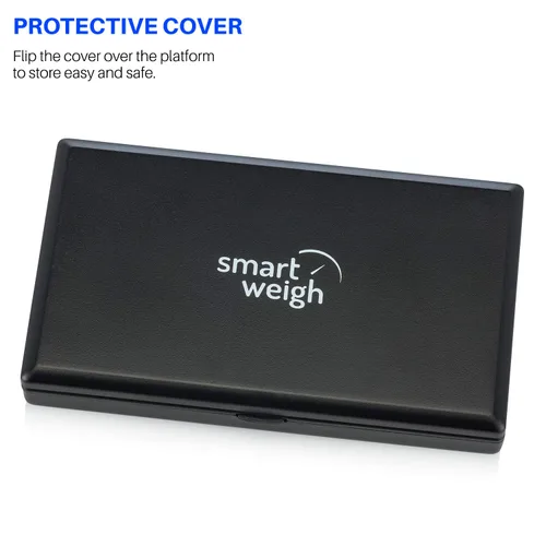 Vista 7 de Smart Weigh SWS100 - Báscula digital de bolsillo – Báscula de alta precisión de 3.53 oz x 0.00 oz para recargar, joyas, gemas y medicinas – LCD
