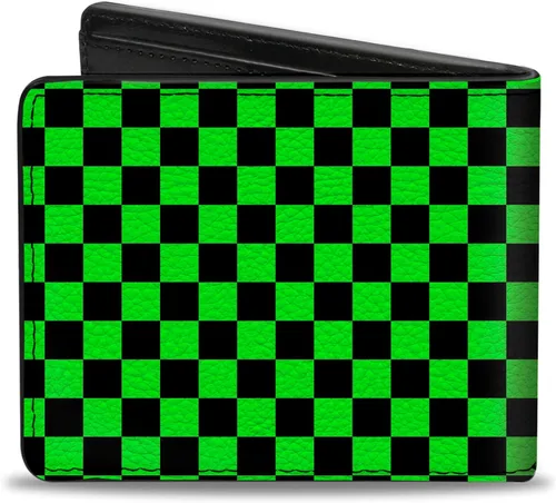 Vista 2 de Buckle-Down Billetera plegable a cuadros para hombre