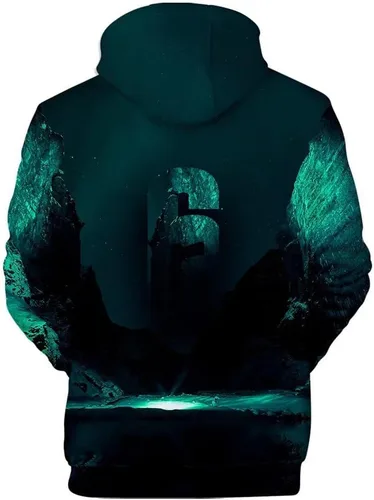 Vista 2 de CHLOBLOM Sudadera con capucha de arco iris con estampado 3D para cosplay