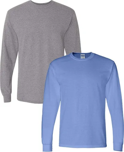 Vista 13 de Gildan - Camiseta DryBlend de manga larga para adulto, estilo G8400, paquete de 2