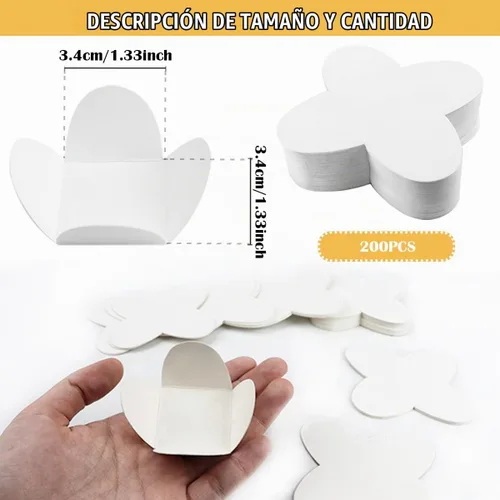 Vista 2 de 200 forros para cupcakes, envoltorios de trufas, tazas de caramelo de chocolate, forros para hornear para bodas, fiestas, cumpleaños, baby shower
