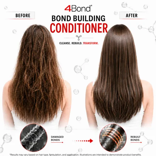 Vista 4 de POWERTOOLS 4BOND Acondicionador de construcción Bond Restaura el cabello dañado Contiene polímeros avanzados, queratina, baobab y proteínas