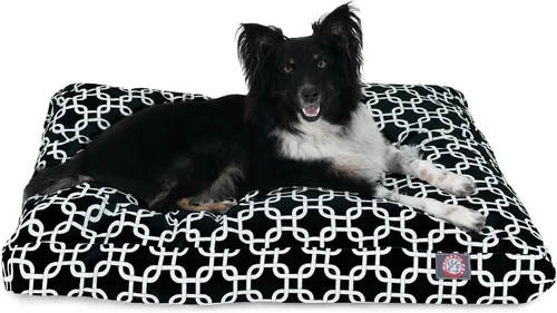Vista 36 de Majestic Pet Cama para perro de espuma viscoelástica triturada, pequeña con funda extraíble lavable, cama ortopédica rectangular para perros, cama