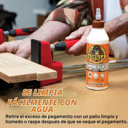Vista 7 de Pegamento para madera impermeable Gorilla de 8.0 fl oz