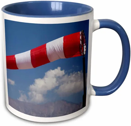 Vista 8 de 3dRose Calcetines de viento, aviación, aeropuerto de Vitacura, Santiago, Chile - SA05 DWA0057 -... - Tazas (taza_85852_4)