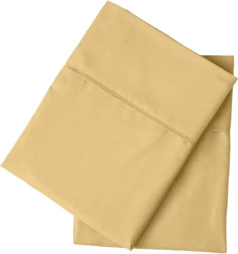Vista 8 de PeachSkinSheets Night Sweats: El juego original de fundas de almohada suaves de 1500 hilos estándar color almendra (marfil)