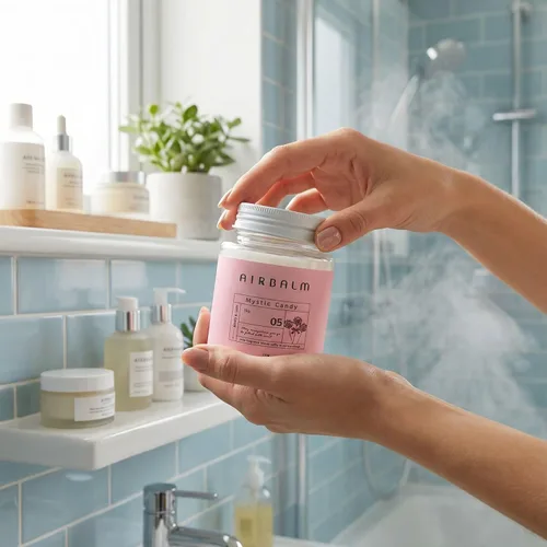 Vista 6 de Air Balm Eliminador de olores sólido, 5.3 oz (150 g), hasta 90 días, para habitación, cocina, baño y armario, aroma a almizcle acuoso