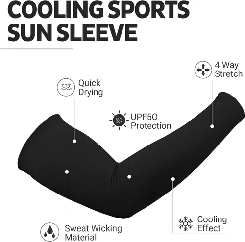 Vista 7 de HEGCOIIE Mangas de protección solar UV para hombres y mujeres, cubierta de tatuajes, manga de enfriamiento UPF 50 para golf, ciclismo