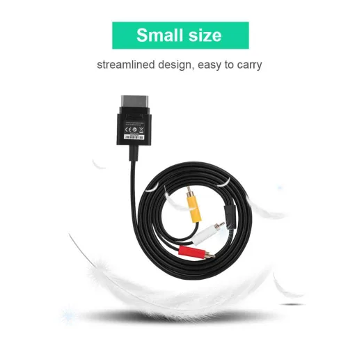 Vista 3 de 1.8M Component AV Cable Audio Video Cord Optical Cable for Game Slim Replacement Quality ABS TV Cord Compatible for 360 Console