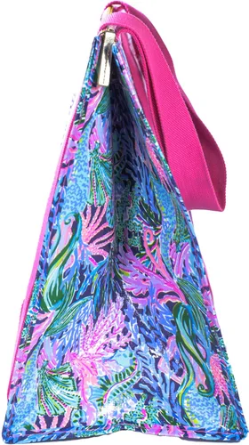 Vista 2 de Lilly Pulitzer Bolsa de compras de mercado aislada de gran tamaño reutilizable con interior aislado térmico