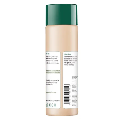 Vista 2 de Biotique Heena Leaf Fresh Texture Champú y acondicionador con color para cabello oscuro 6.4 fl oz
