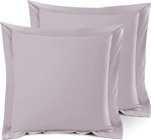 Vista 100 de Nestl Juego de 2 fundas tipo sham de almohada suaves - Fundas de almohada de microfibra de doble cepillado - Fundas de almohada de cama premium