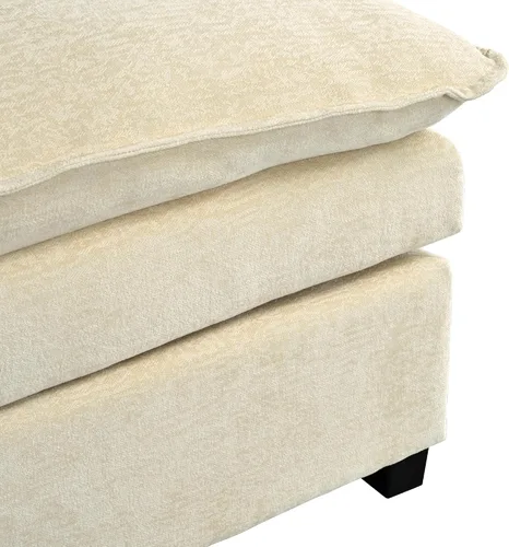 Vista 59 de Sofá modular moderno en forma de U de 115 pulgadas, juego de sofás tapizados grandes con asiento de almacenamiento, sofá cama convertible con diván