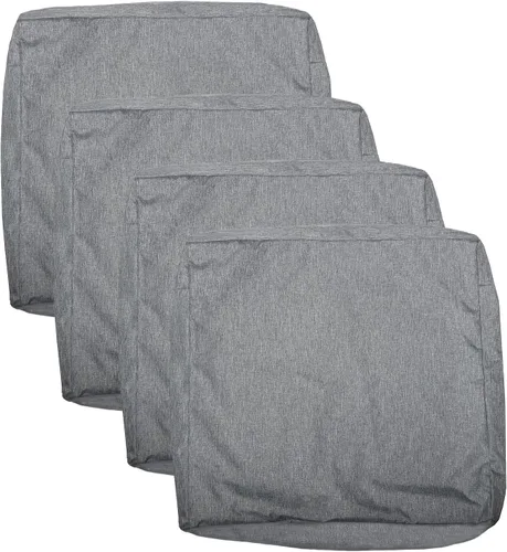 Vista 21 de Fundas de Cojines para Asientos de Patio, Fundas Deslizantes Lavables de Repuesto, Funda Impermeable para Cojín de Almohada de Silla de Muebles