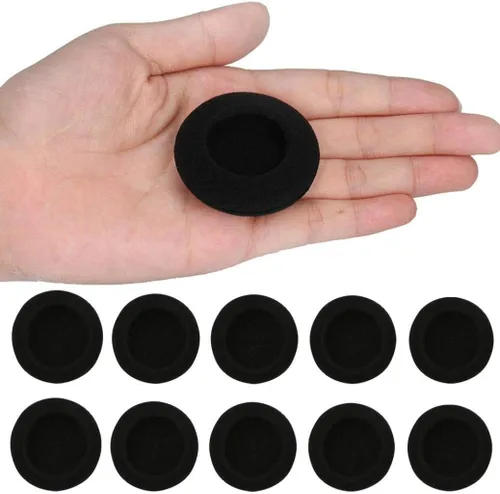 Vista 3 de Almohadillas de repuesto de almohadillas de espuma para auriculares, fundas de esponja desechables (2.362 in - 2.4 pulgadas), 10 pares