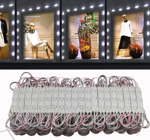Vista 7 de Módulo LED, 20 piezas, 3 m (9.8 pies) 2835 SMD, 150 lúmenes por módulo LED, IP65, luz decorativa impermeable para inflables navideños, letras