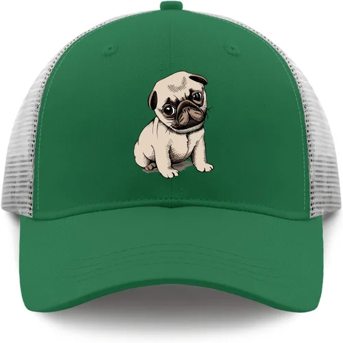 Vista 9 de Gorra de béisbol Pug Dog Dad Hats, divertida gorra de béisbol para mujer