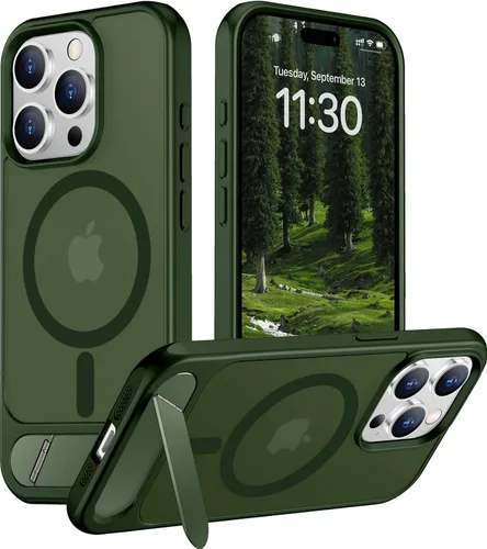 Vista 116 de Funda para iPhone 11 con compatibilidad magnética, [Soporte invisible incorporado][Compatible con MagSafe]