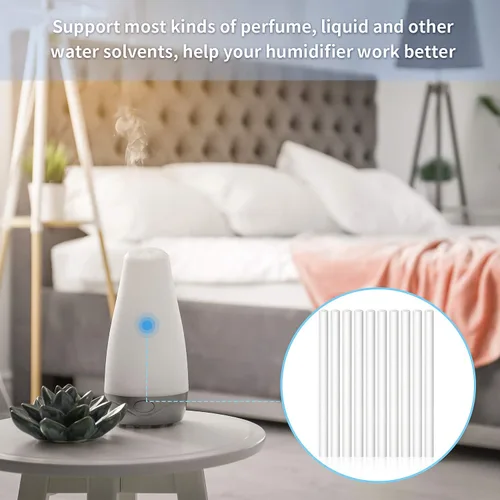 Vista 5 de 40 piezas de algodón de filtro de humidificador de repuesto, filtros de mini humidificador de viaje, filtros para automóvil, piezas de repuesto