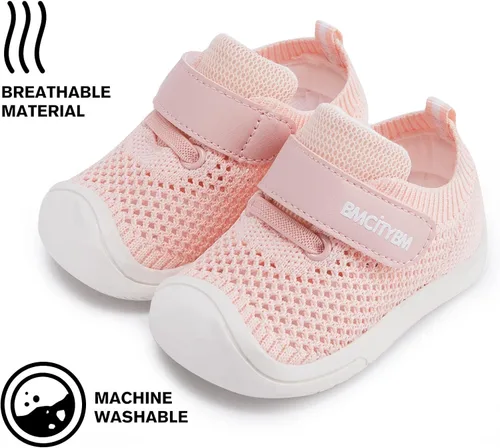 Vista 7 de BMCiTYBM Zapatos para bebé niño y niña de malla transpirable ligeros antideslizantes para primeros caminos 6 9 12 18 24 meses