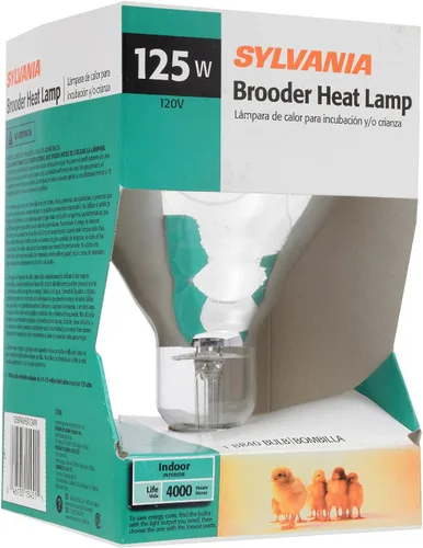 Vista 3 de SYLVANIA Brooder Bombilla de lámpara de calor, BR40, 125W (15451)