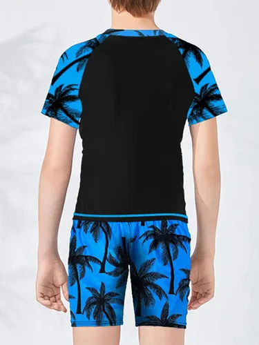 Vista 4 de Hansber Conjunto de 2 piezas de camiseta de protección para adolescentes y niños con camiseta de manga corta