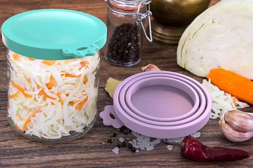 Vista 7 de WANBAO Paquete de 4 tapas de silicona para latas de comida para mascotas, para 3 latas de comida de tamaño estándar para latas de comida