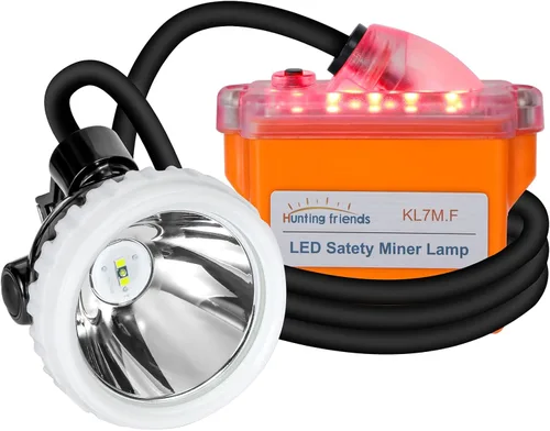 Vista 11 de Linterna frontal de minería LED superbrillante KL6M.H, lámpara de casco recargable de alto lúmen con paquete de batería, resistente a explosiones