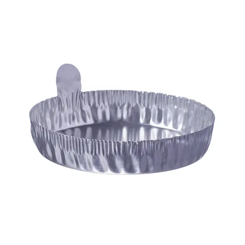 Vista 5 de 80065L - Plato de pesaje desechable de aluminio, con lados engarzados y lengüeta, 2.756 in de diámetro interior (paquete de 100)
