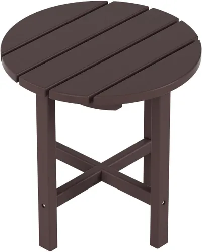 Vista 9 de WestinTrends Dylan Dylan - Juego de 3 sillas Adirondack para exteriores con mesa auxiliar, color marrón oscuro