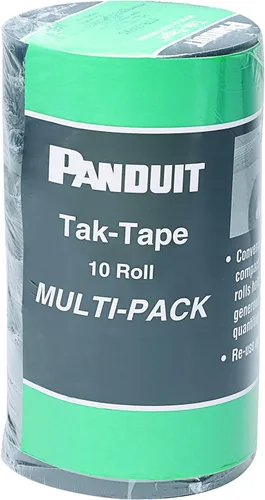Vista 2 de Panduit Rollo de cable Tak-Tape de gancho y bucle, ajustable y liberable, 35 pies x 0.75 pulgadas, negro (paquete de 10)
