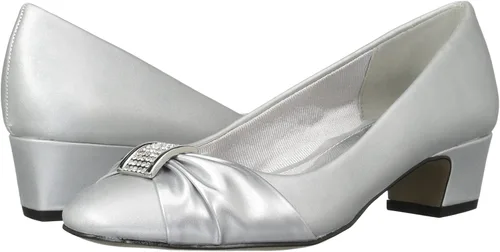 Vista 7 de Easy Street Tacón de bloque elegante de piel sintética Eloise para mujer