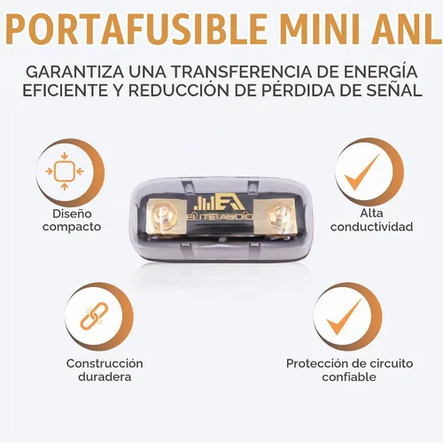 Vista 3 de Elite Audio Kit de cableado de amplificador de calibre 0, kit de instalación de amplificador OFC de 5000 W - EA-PROK0