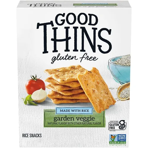 Vista 27 de GOOD THINS Galletas de arroz con simplemente sal, galletas de snack sin gluten, 3.5 oz