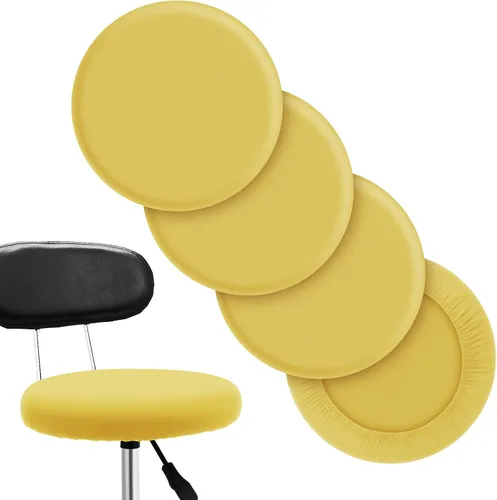 Vista 10 de Tatuo Fundas de asiento de taburete de bar redondas, fundas de cojín lavables, fundas elásticas para sillas de bar para sillas de 14 a 17 pulgadas