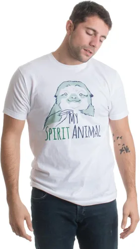 Vista 2 de My Spirit Animal Lindo y divertido perezoso amante perezoso hombre perezoso siesta camiseta unisex